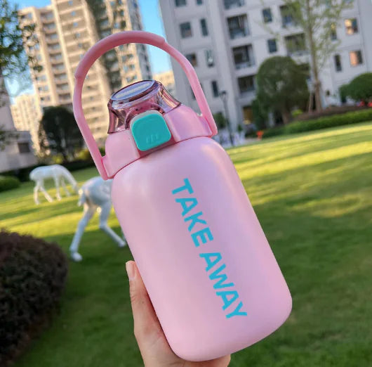 Large Capacity Insulation Sports Water Bottle with Straw
