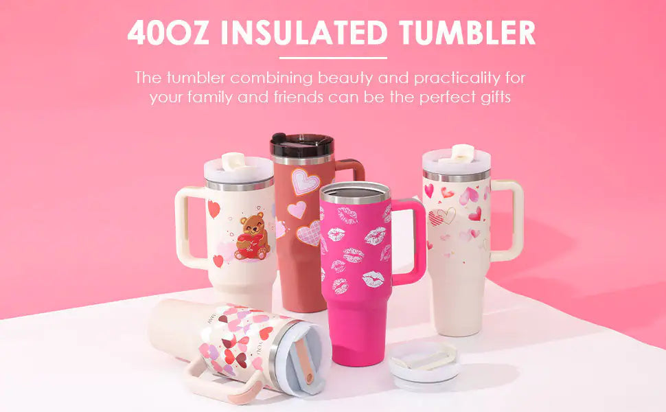 Insulated 40oz Stainless Steel Coffee Tumbler