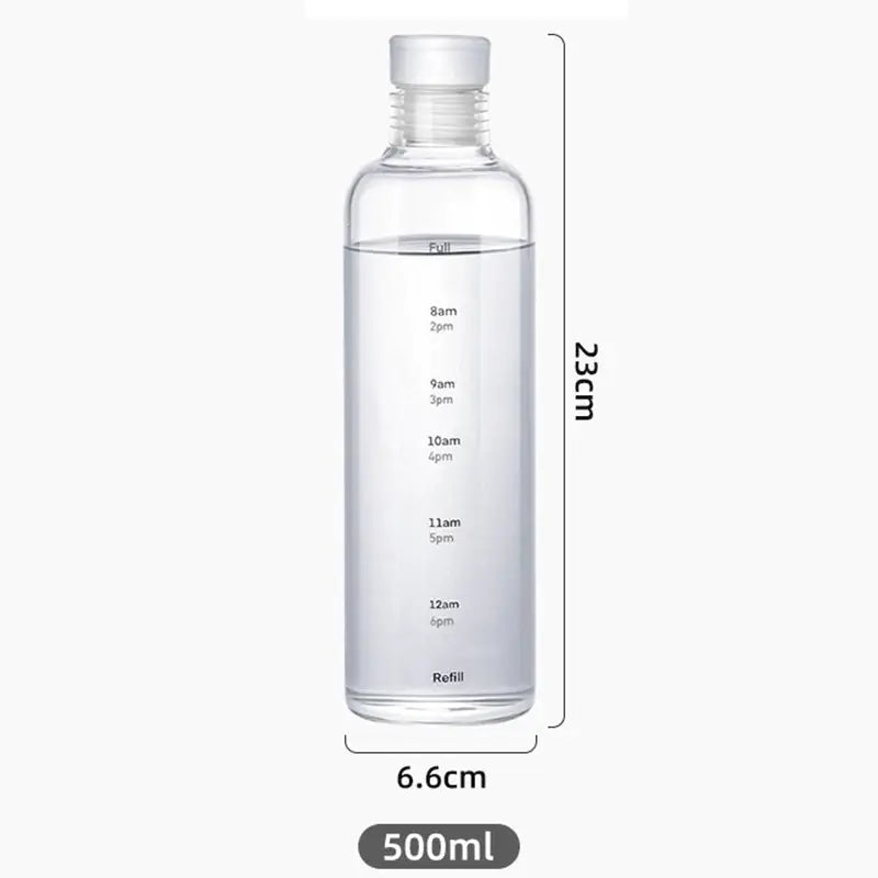 500ml Leak-Proof PC Sports Water Bottle with Weather Mark