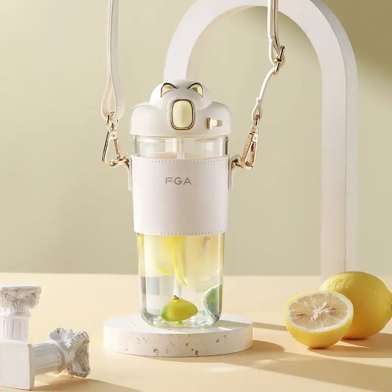 20oz Spill-free Straw Water Bottle