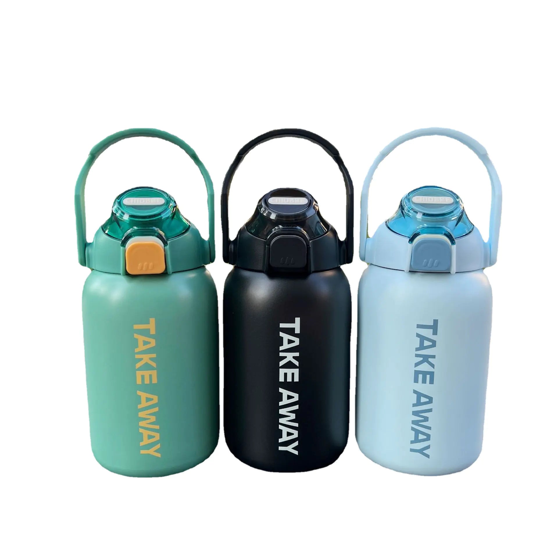 Large Capacity Insulation Sports Water Bottle with Straw