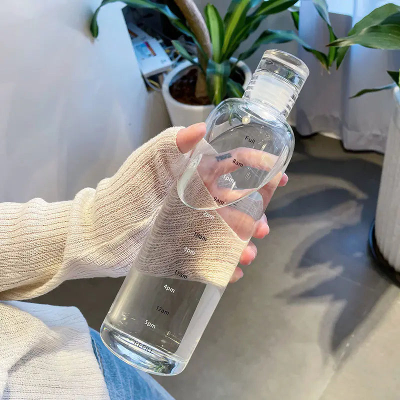 500ml Leak-Proof PC Sports Water Bottle with Weather Mark