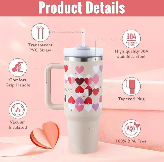 Insulated 40oz Stainless Steel Coffee Tumbler