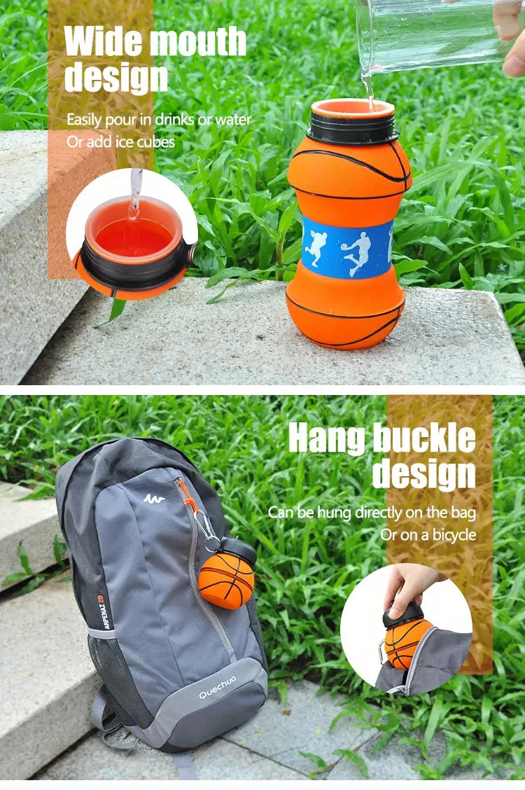 Foldable Silicone Hydration Flask (19oz)
