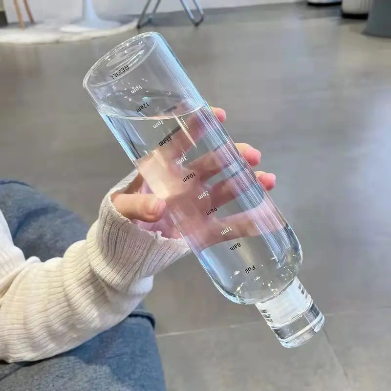 500ml Leak-Proof PC Sports Water Bottle with Weather Mark